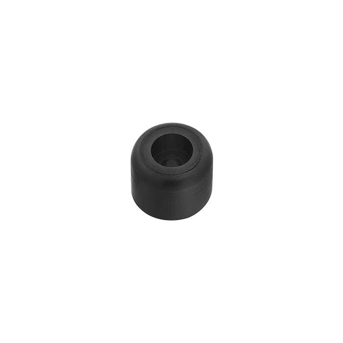 1/2 in 1/4 in Rubber Unthreaded Bumper