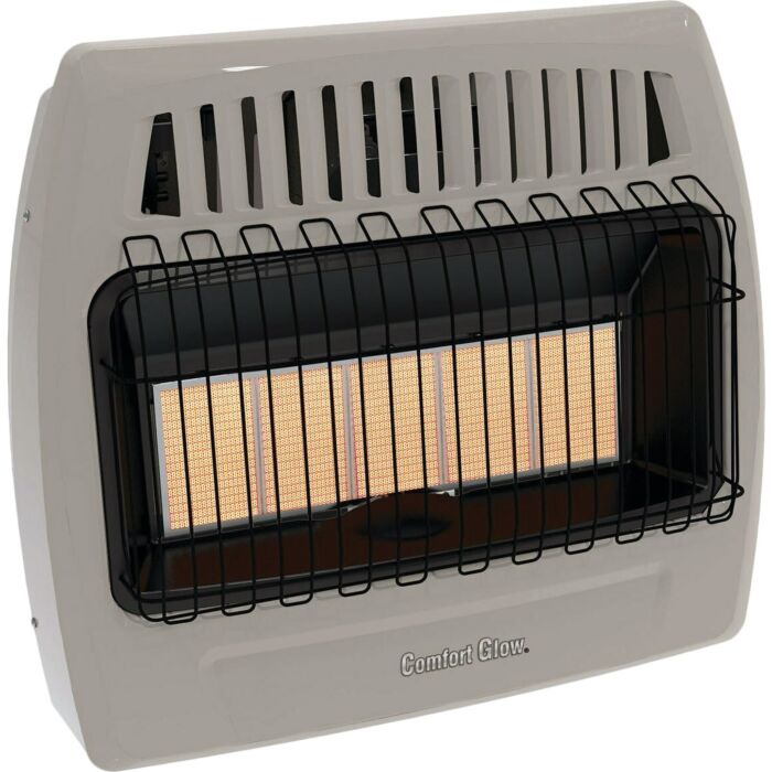 Comfort Glow Natural Gas/Propane Vent-Free Infrared Plaque Wall Heater - 30,000 BTU