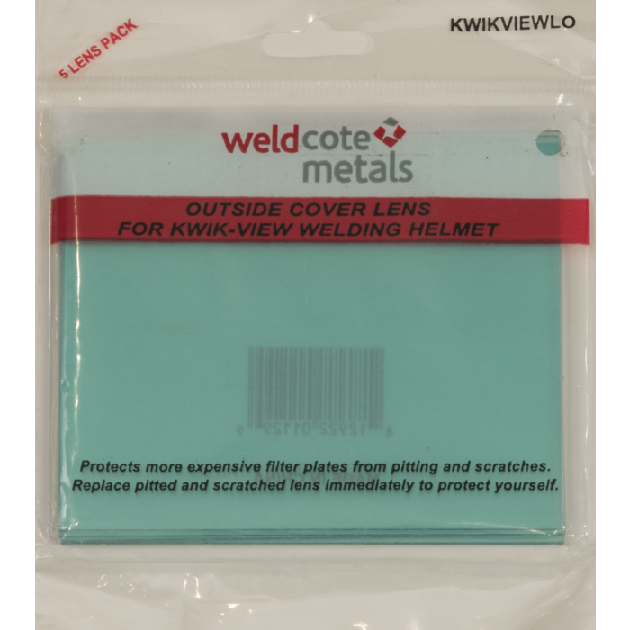 Weldcote Kwik-View Outside Cover Lens (5pk)
