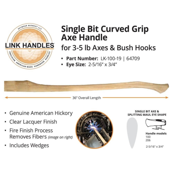 Seymour 36" Handle - Single Bit Axe Be