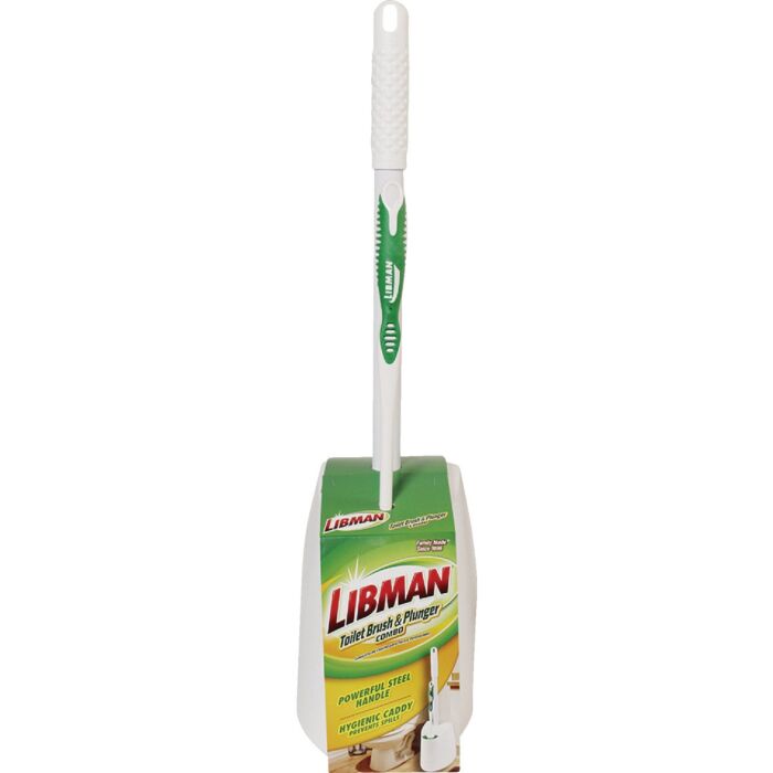 Libman Plunger & Toilet Brush w/ Caddy