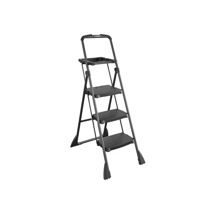 Cosco TriStepPlus Tubular Steel Platform Ladder with 225 Lb. Load Capacity Type II Ladder Rating