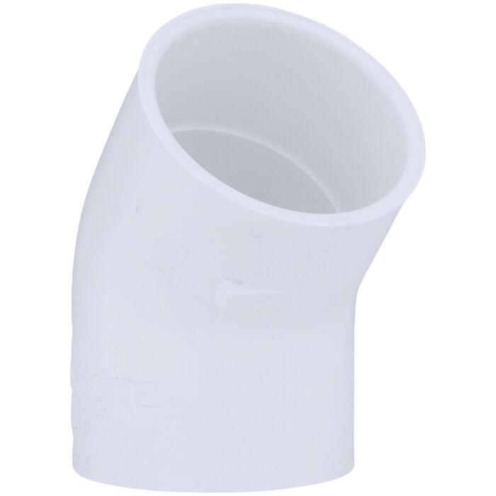 Charlotte Pipe 2-1/2 In. Slip x Slip Schedule 40 45 Deg. PVC Elbow (1/8 Bend)
