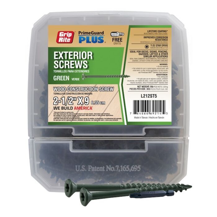 Grip-Rite #9 T25 Star 2-1/2 in Deck Screw 5 lb