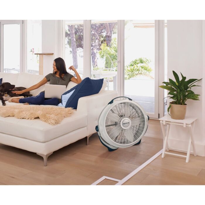 Lasko 3-Speed Wind Machine Air Circulator Fan (Gray) 20