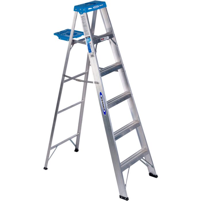 Werner Type I Aluminum Step Ladder - 6 ft