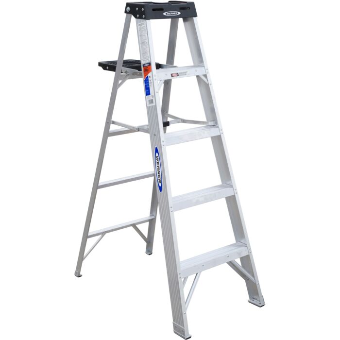 Werner Type IA Aluminum Step Ladder - 5 ft