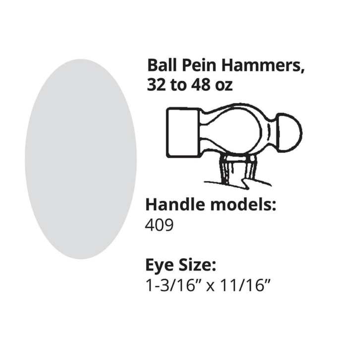 LINK HANDLES 18" Handle Ball Pein Machinist