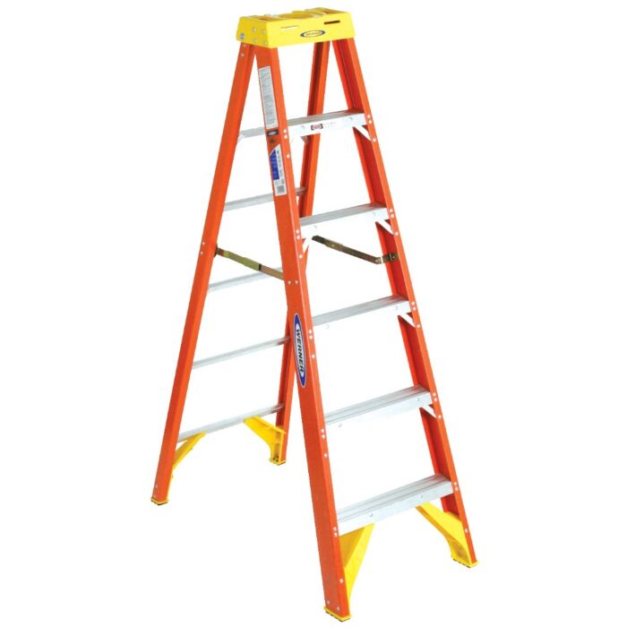 Werner Type IA Fiberglass Step Ladder - 6 ft