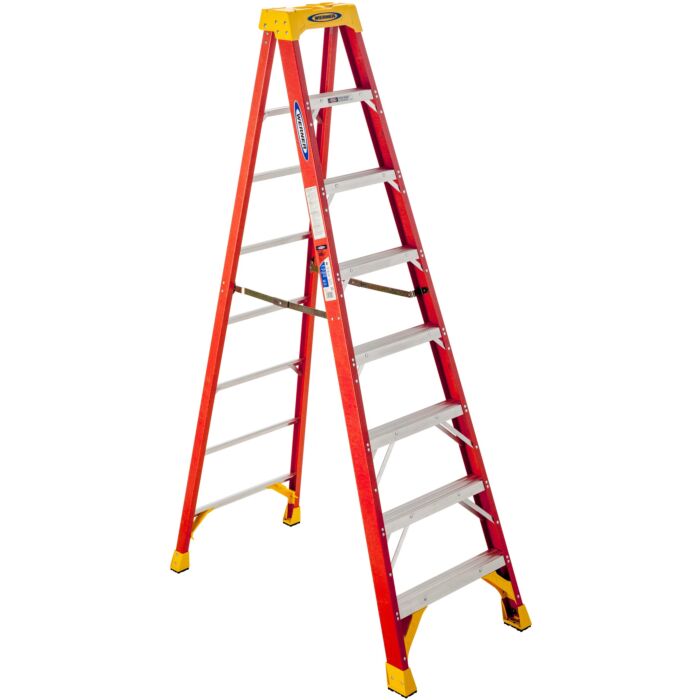 Werner Type IA Fiberglass Step Ladder - 8 ft