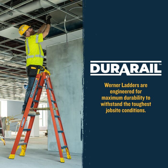 Werner Type IA Fiberglass Step Ladder - 12 ft