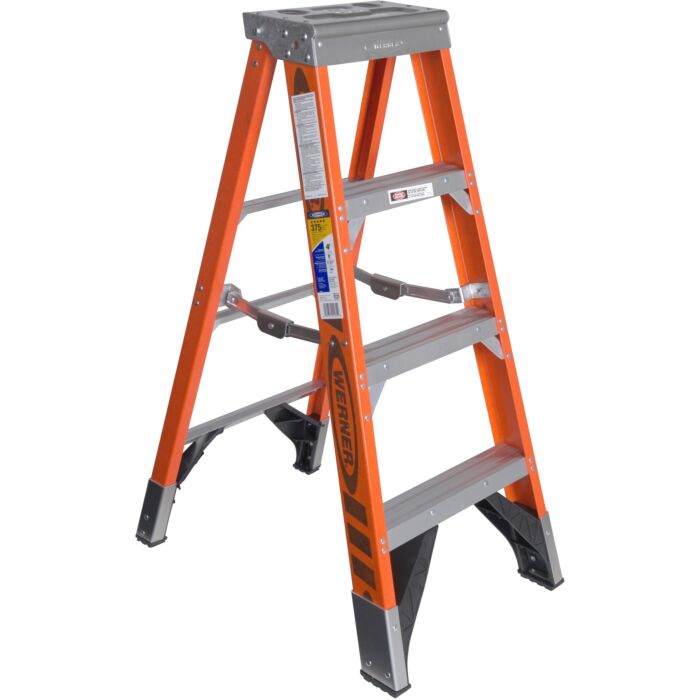 Werner Type IAA Fiberglass Step Ladder - 4 ft