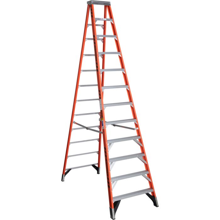 Werner Type IAA Fiberglass Step Ladder - 12 ft
