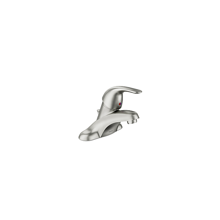 Moen WSL84502SRN Spot Resist Brushed Nickel One-Handle Low Arc Bathroom Faucet
