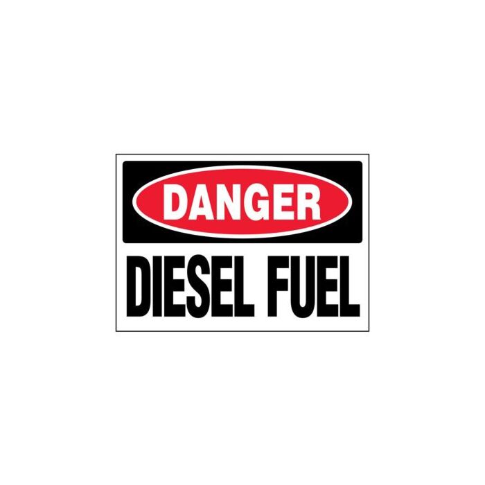 SETON Diesel Tank Danger Off Road Warning Label