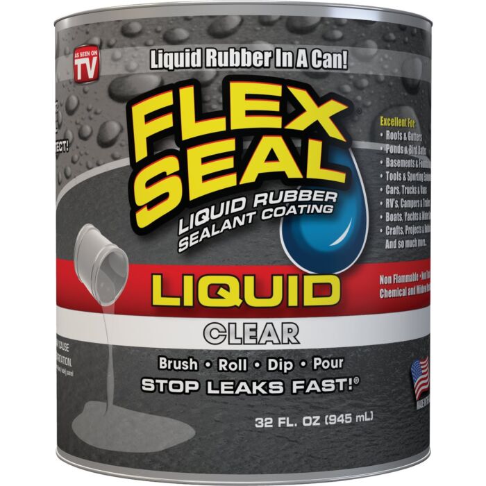Flex Seal Liquid Rubber Sealant (Clear) 1 gal