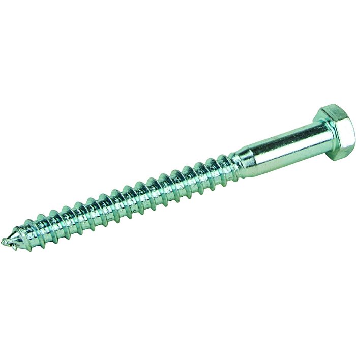 3/8" x 4" Hex Head, Lag Screw, Zinc 