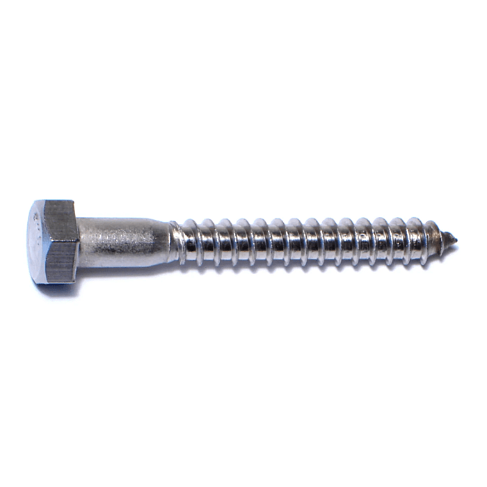 5/16" x 2-1/2" Hex Head, Lag Screw, Stainless Steel 