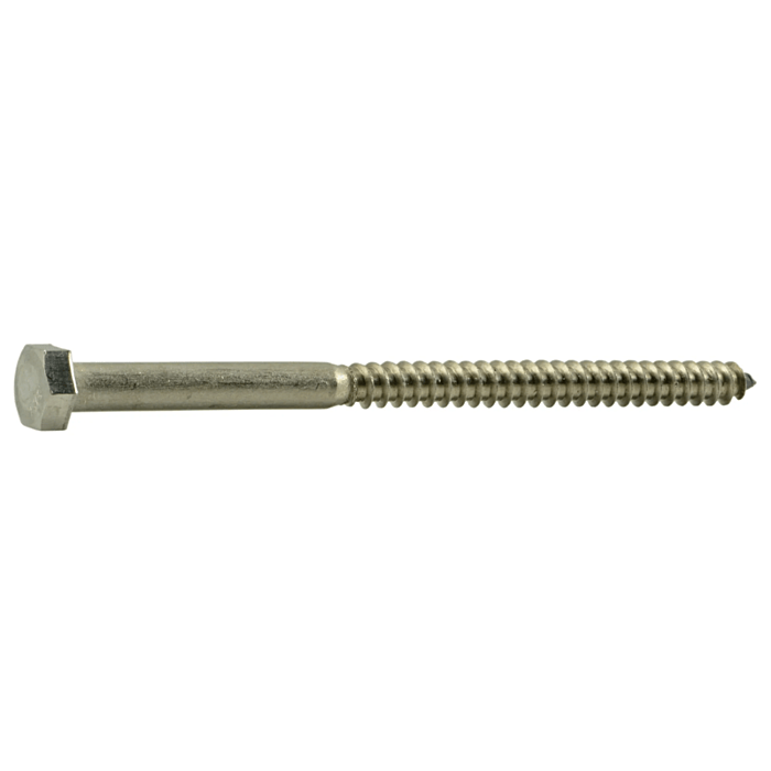 5/16" x 5" Hex Head, Lag Screw, Stainless Steel 