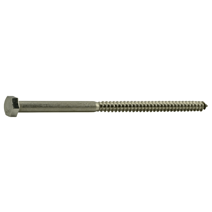 5/16" x 6" Hex Head, Lag Screw, Stainless Steel 