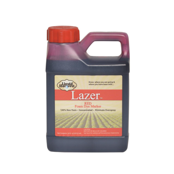 Liquid Harvest Lazer Red Foam Dye Marker - 16 oz