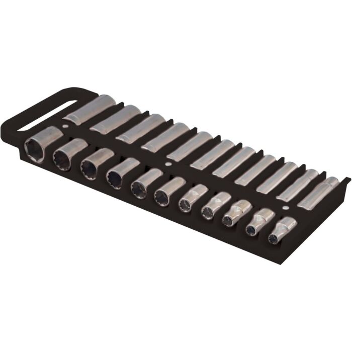 Lisle® ABS Plastic Black 1/2 in Magnetic Socket Holder