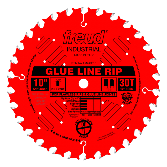 Freud Tools Industrial Glue Line Ripping Blade - 10 in.