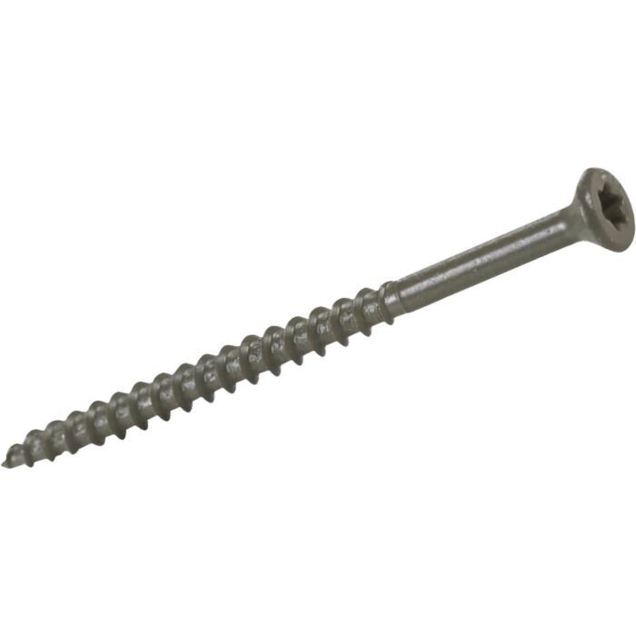 Grip-Rite PrimeGuard Exterior Screw (Green - 25 lb Box) #10 x 3-1/2 in.