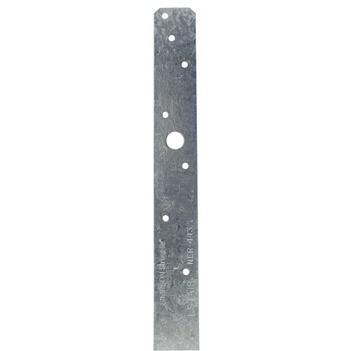 Simpson Strong-Tie LSTA 20 Gauge Galvanized Strap Tie - 1-1/4 in. x 18 in.