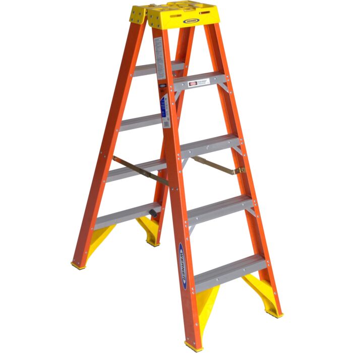 Werner Type IA Fiberglass Twin Ladder - 5 ft