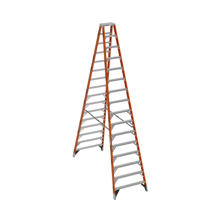 Werner Type IA Fiberglass Twin Ladder - 16 ft