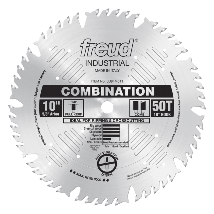 Freud Tools Combination Blade - 10 in.