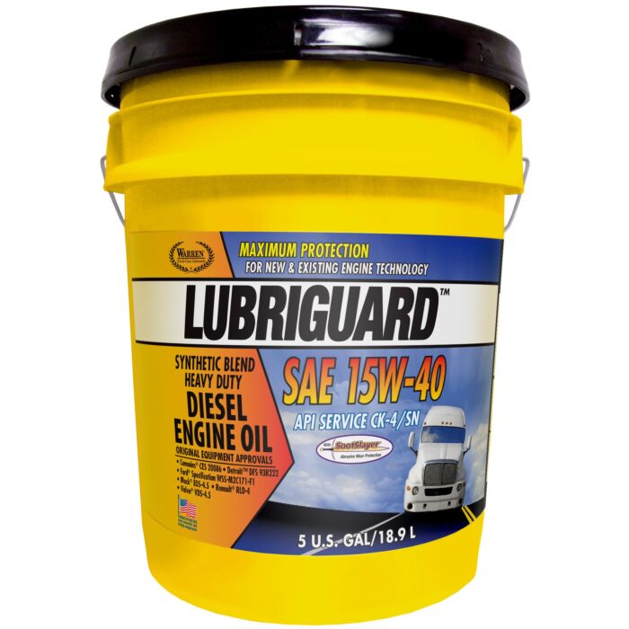 Warren Oil Lubriguard 15W40 Engine Oil, 5 Gallon Pail