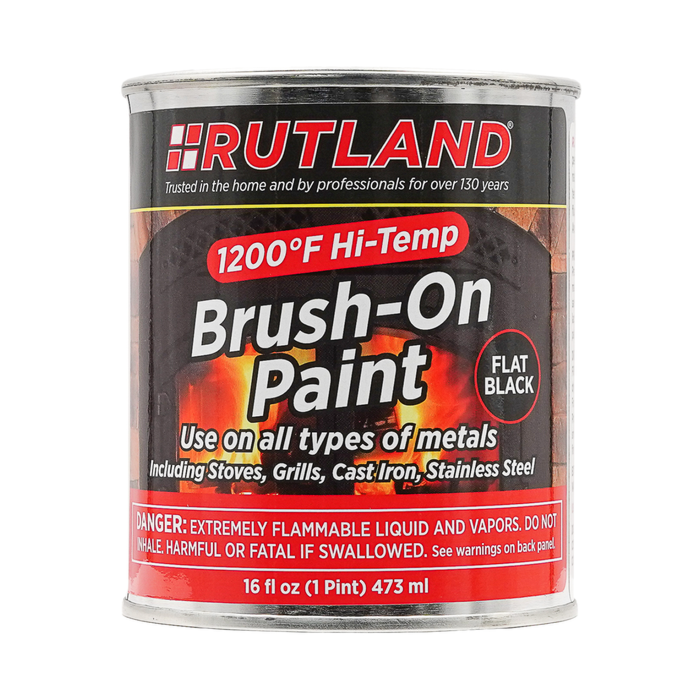 Rutland 16 oz Liquid Black Stove Paint
