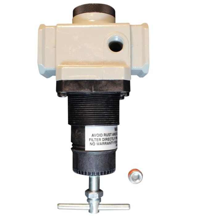 Milton 10 to 250psi Aluminum Blk/Silver High Pressure Regulator