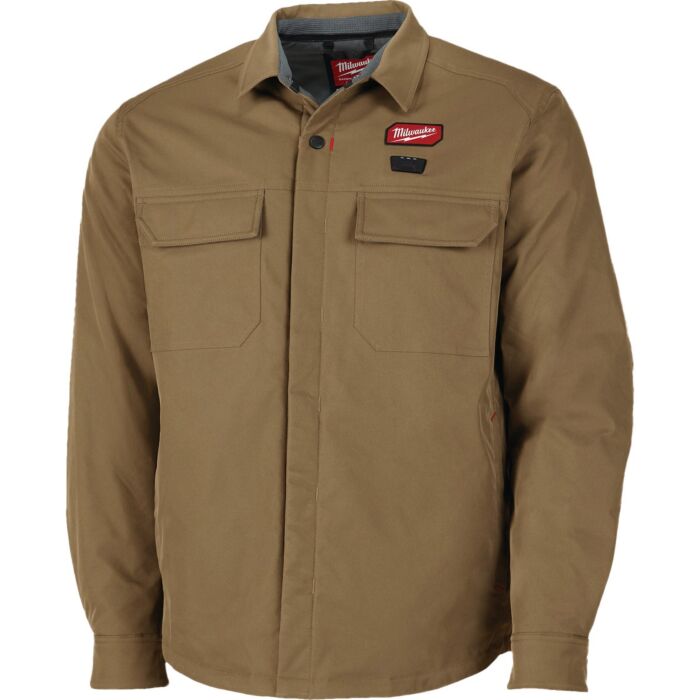Milwaukee M12 Men's Medium Khaki Heated Shirt Jacket
