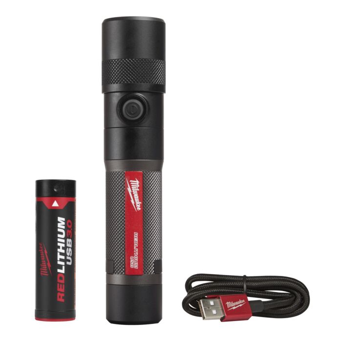 Milwaukee REDLITHIUM™ USB 1100L Twist Focus Flashlight