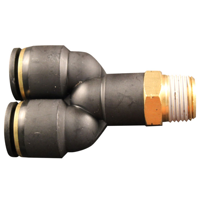ATP Push to Connect Swivel Y - 1/4 in. OD X 1/4 in. MPT