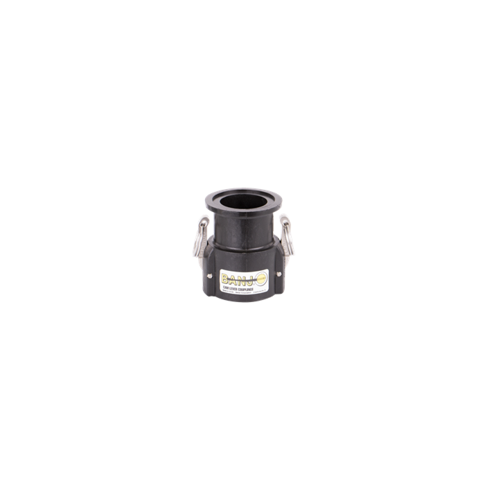 Banjo 2" Full Port Flange x 2" Female Camlock, Poly Fitting