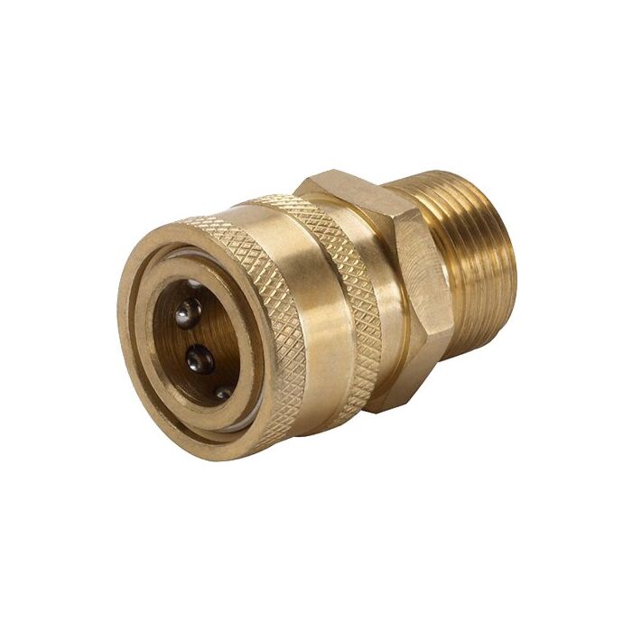 3/8" Quick Connect x M22 Male Brass Socket