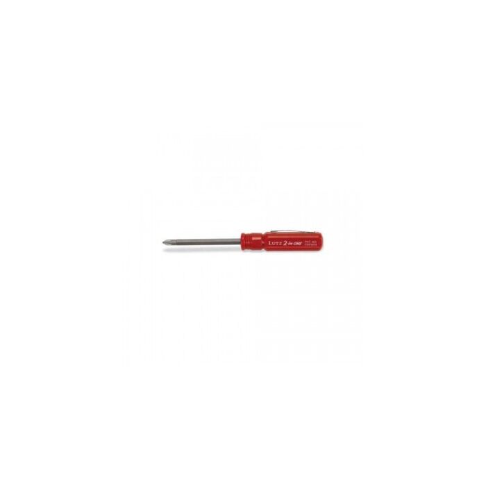 Lutz Gorilla Glue Imprinted Chrome Vanadium Steel Red 2-in-One Screwdriver