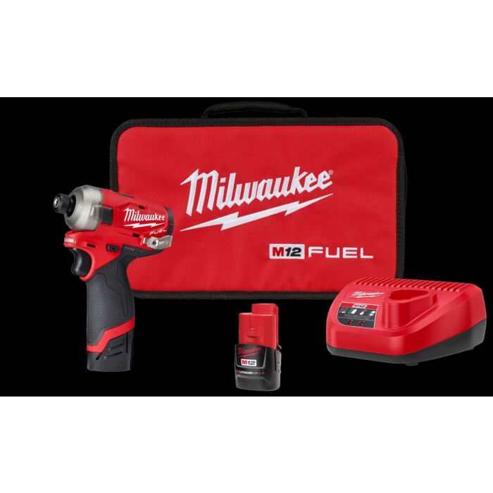 Milwaukee M12 FUEL™ SURGE™ 1/4" Hex Hydraulic Driver Kit