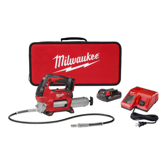 Milwaukee M18™ Cordless 2-Speed Grease Gun Kit