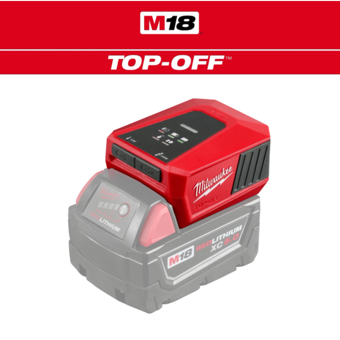 Milwaukee M18 Top Off Charger & Power Supply