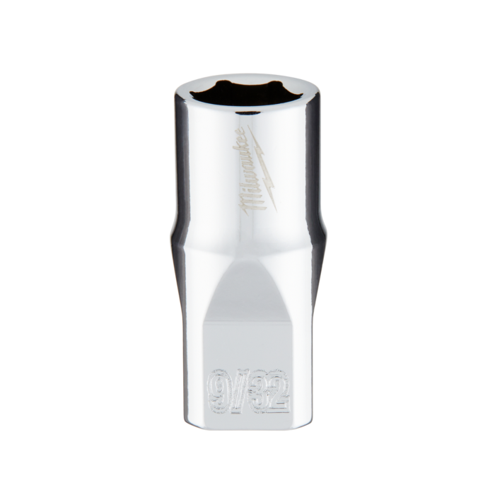 Milwaukee 1/4" Drive 9/32" SAE Socket with FOUR FLAT™ Sides