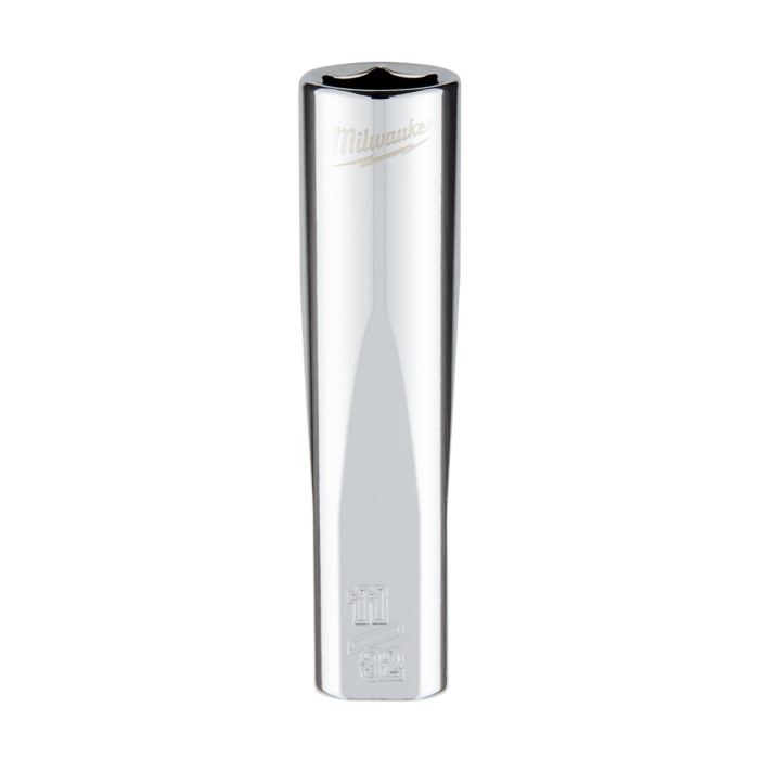 Milwaukee 1/4" Drive 11/32" SAE Deep Socket with FOUR FLAT™ Sides