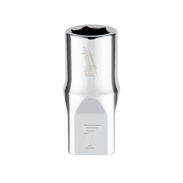 Milwaukee 1/4" Drive 7mm Metric Socket with FOUR FLAT™ Sides
