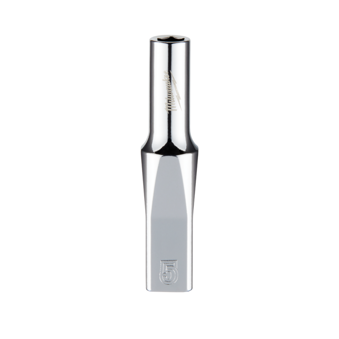 Milwaukee 1/4" Drive 5mm Metric Deep Socket with FOUR FLAT™ Sides