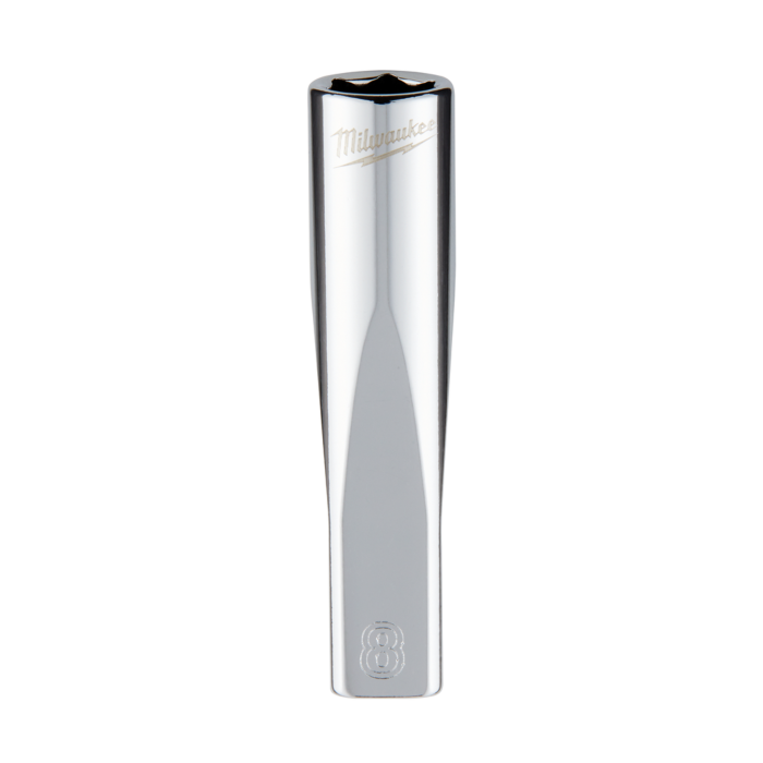Milwaukee 1/4" Drive 8mm Metric Deep Socket with FOUR FLAT™ Sides