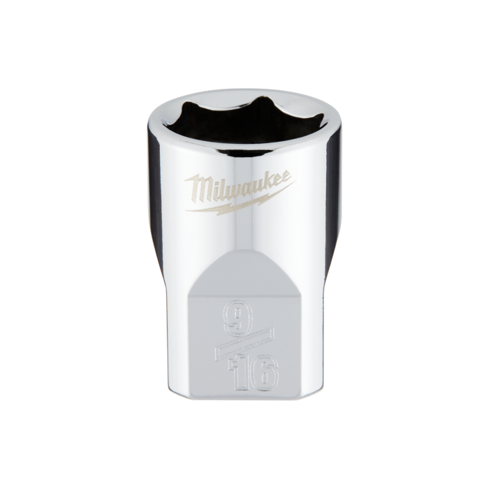 Milwaukee 3/8" Drive 9/16" SAE Socket with FOUR FLAT™ Sides